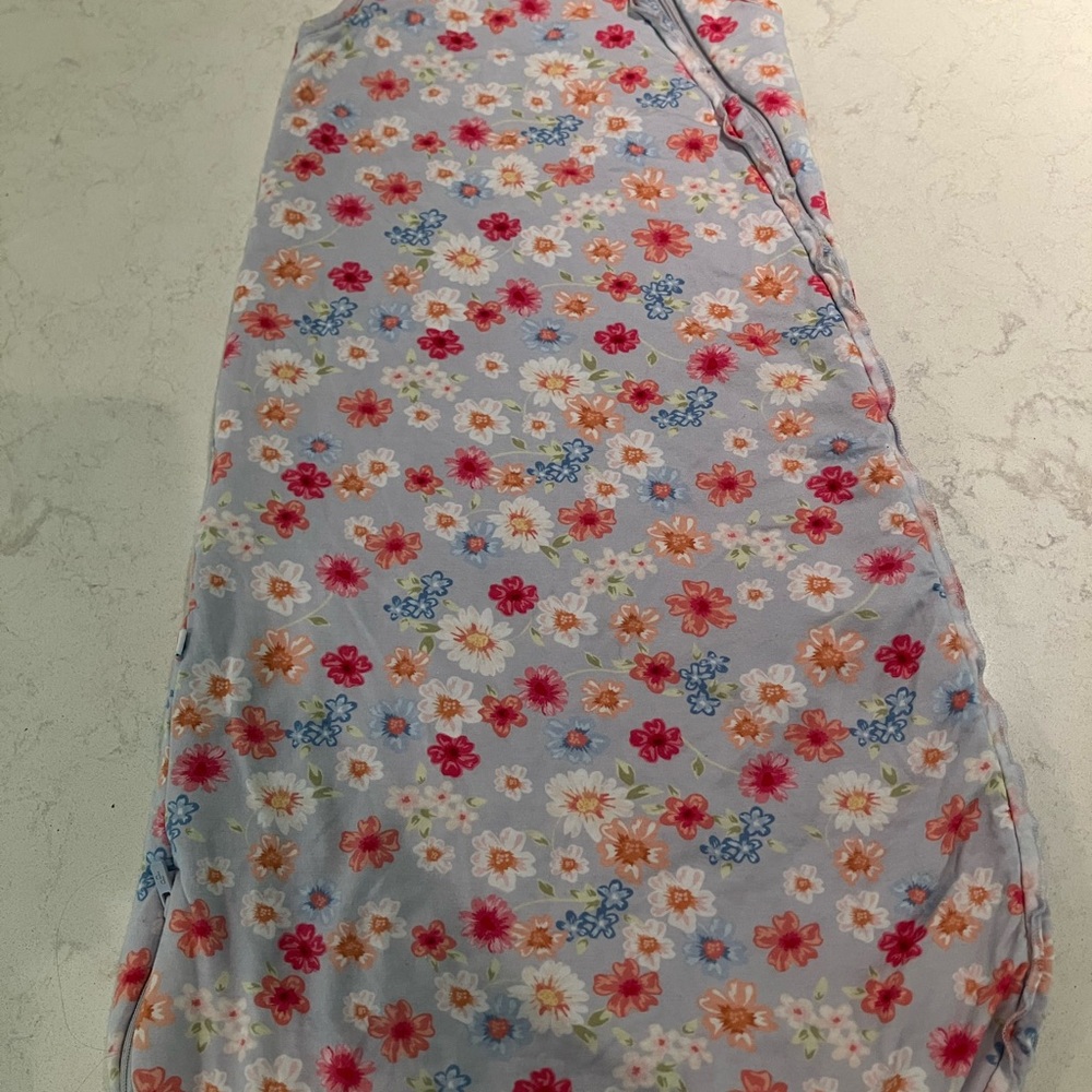 Posh Peanut Blue Red Floral Sleep Sack